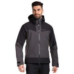 Męska kurtka przeciwdeszczowa hardshell Kilpi MAMBA-M. Szare kurtki męskie Kilpi, m, bez wzorów, z hardshellu, bez kaptura, narciarskie. Za 545.00 zł.
