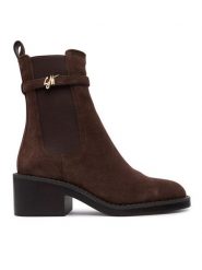 Steve Madden Botki Charity 11005782 Brązowy. Brązowe botki damskie Steve Madden, bez wzorów, ze skóry, bez obcasa, na słupku, bez zapięcia. Za 729.99 zł.