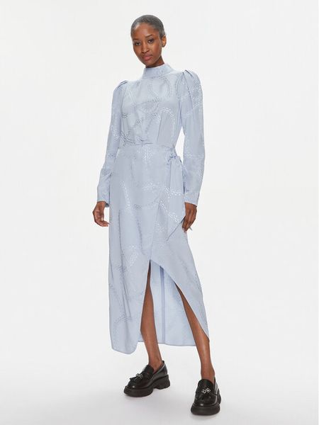 HUGO Sukienka codzienna Kasera-1 50515220 Błękitny Regular Fit. Niebieskie sukienki damskie Hugo, na co dzień, bez wzorów, z wiskozy, bez kołnierzyka, bez ramiączek, proste. Za 1,149.00 zł.