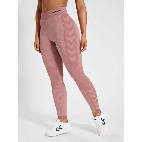 Legginsy damskie Hummel Clea. Fioletowe legginsy damskie Hummel, bez wzorów, z materiału, na jogę i pilates. Za 170.00 zł.