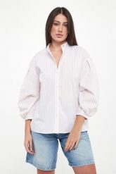 Koszula damska w paski Badrani JOOP!. Koszule damskie JOOP!, s, bez wzorów, bez kołnierzyka, bez ramiączek. Za 629.00 zł.