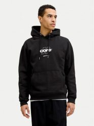 Jack & Jones Bluza Club 12290001 Czarny Relaxed Fit. Czarne bluzy męskie Jack & Jones, m, bez wzorów, z bawełny, bez ramiączek, bez kaptura. Za 179.99 zł.