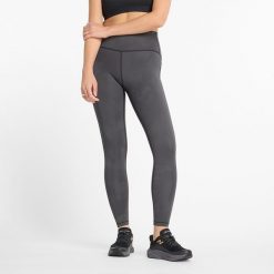 Legginsy damskie New Balance WP43258ACK – szare. Szare legginsy damskie New Balance, bez wzorów, z materiału. Za 199.99 zł.