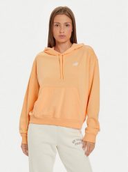 New Balance Bluza WT41507 Pomarańczowy Relaxed Fit. Brązowe bluzy damskie New Balance, xs, bez wzorów, z syntetyku, bez ramiączek, bez kaptura. Za 169.99 zł.