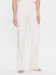 Marella Spodnie materiałowe Morena 2331312231 Écru Straight Fit. Spodnie materiałowe damskie Marella, bez wzorów, z materiału. Za 1,079.00 zł.
