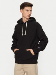 Champion Bluza 220705 Czarny Relaxed Fit. Czarne bluzy męskie Champion, l, bez wzorów, z bawełny, bez ramiączek, bez kaptura. Za 329.99 zł.