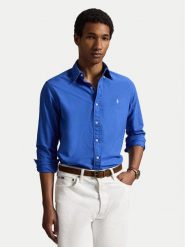 Polo Ralph Lauren Koszula 710805564512 Niebieski Regular Fit. Niebieskie koszule męskie Polo Ralph Lauren, l, bez wzorów, z bawełny, bez kołnierzyka, bez ramiączek. Za 689.99 zł.