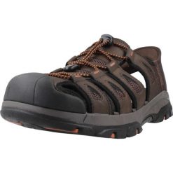 Sandały SKECHERS SLIP - INS TRESMEN NORVICK Brązowy. Brązowe sandały męskie Skechers, bez wzorów, z materiału, bez zapięcia. Za 316.99 zł.