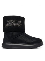 KARL LAGERFELD Śniegowce Kapri Kosi KL44557S Czarny. Czarne śniegowce damskie KARL LAGERFELD, ze skóry, bez zapięcia. Za 1,059.00 zł.