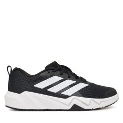 Buty na siłownię adidas. Czarne obuwie sportowe damskie Adidas, bez wzorów, bez zapięcia, na fitness i siłownię. Za 299.99 zł.