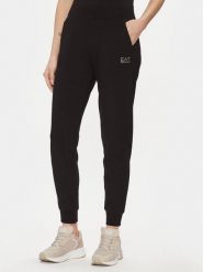 EA7 Emporio Armani Spodnie dresowe 8NTP85 TJTXZ 0200 Czarny Regular Fit. Czarne spodnie dresowe damskie EA7 Emporio Armani, bez wzorów, z bawełny. Za 209.99 zł.