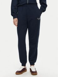 Tommy Hilfiger Spodnie dresowe WW0WW45576 Granatowy Regular Fit. Niebieskie spodnie dresowe damskie Tommy Hilfiger, bez wzorów, z bawełny. Za 339.99 zł.