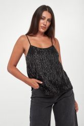 Top damski z frędzlami TWINSET. Topy damskie Twinset Milano, bez wzorów, bez kołnierzyka, bez ramiączek. Za 1,009.00 zł.