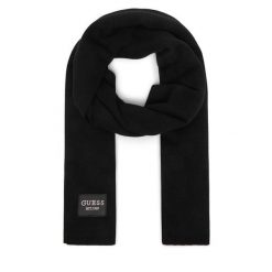 Szalik Guess. Czarne szaliki damskie Guess, z aplikacjami. Za 234.99 zł.