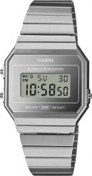 Zegarek Casio Vintage Zegarek damski Casio A700WEV-7AEF srebrny. Szare zegarki damskie Casio Vintage, srebrne. Za 215.00 zł.