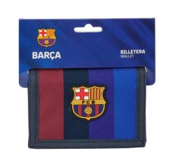 FC Barcelona portfel wielokolorowy. Czarne portfele męskie FC BARCELONA, bez wzorów, z materiału. Za 59.00 zł.