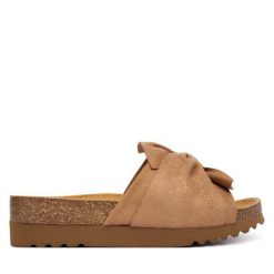 Klapki Scholl. Brązowe klapki damskie Scholl, bez wzorów, bez obcasa, bez zapięcia. Za 339.99 zł.