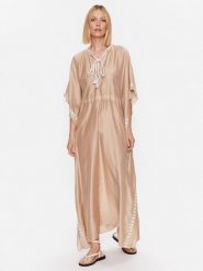 TWINSET Sukienka letnia 231LM2FAA Kolorowy Relaxed Fit. Sukienki damskie Twinset, na lato, s, bez wzorów, z syntetyku, bez kołnierzyka, bez ramiączek. Za 939.99 zł.