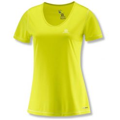 Koszulka trekkingowa damska Salomon Mazy SS Tee W. Żółte koszulki sportowe damskie Salomon, xl, bez wzorów, z poliesteru, bez ramiączek. Za 92.00 zł.