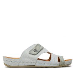 Klapki Dr. Brinkmann. Białe klapki damskie Dr. Brinkmann, bez wzorów, bez obcasa, bez zapięcia. Za 329.99 zł.