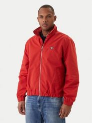 Tommy Jeans Kurtka przejściowa Essential DM0DM22720 Czerwony Regular Fit. Czerwone kurtki męskie Tommy Jeans, m, bez wzorów, z jeansu, bez kaptura. Za 529.99 zł.