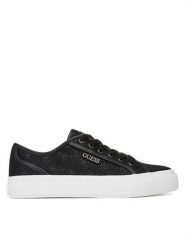 Guess Tenisówki FLTJX9 FAL12 Czarny. Czarne trampki i tenisówki damskie Guess, z aplikacjami, z materiału, bez zapięcia. Za 319.99 zł.