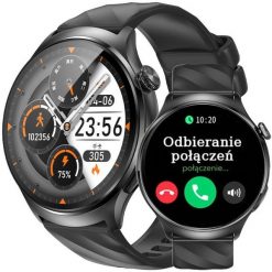SMARTWATCH Rubicon RNCF39 black/black SIL. Czarne zegarki smartwatch Rubicon, bez wzorów. Za 393.18 zł.
