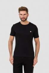 GUESS Czarny męski t-shirt Core Tee, Rozmiar M. Czarne t-shirty męskie Guess, l, z aplikacjami, bez kołnierzyka, bez ramiączek. W wyprzedaży za 65.99 zł.
