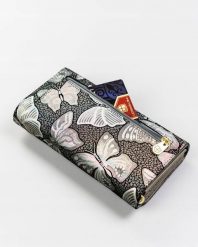 Portfel skórzany Peterson szary PTN 421077-ONBF. Szare portfele damskie Peterson, ze skóry. Za 157.99 zł.