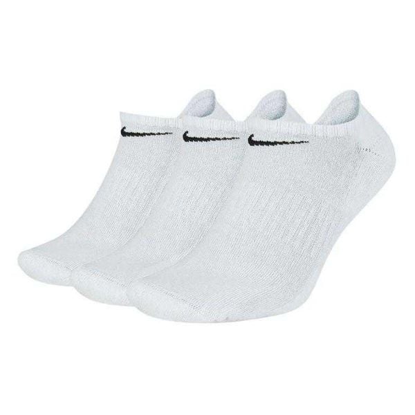 Skarpety Unisex Dla Dorosłych No Show Everyday (zestaw 3 Sztuk). Białe skarpety męskie Nike, bez wzorów. Za 114.99 zł.