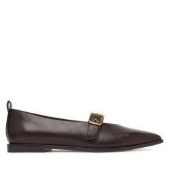 Baleriny Tamaris. Brązowe balerinki damskie Tamaris, bez wzorów, bez obcasa, bez zapięcia. Za 364.99 zł.