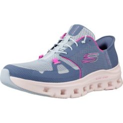 Buty Kobieta Skechers Glide-Step Pro niebieski. Niebieskie obuwie sportowe damskie Skechers, bez wzorów, bez zapięcia. Za 387.99 zł.