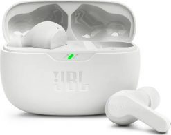 Słuchawki JBL Wave Beam białe. Białe słuchawki bezprzewodowe JBL. Za 169.00 zł.