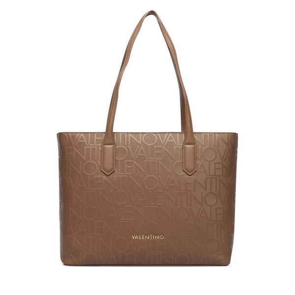 Torebka Valentino. Brązowe shopperki damskie Valentino, bez wzorów, bez dodatków. Za 749.99 zł.
