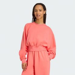 Bluza Soft Lux Loose. Białe bluzy damskie Adidas, xs, bez wzorów, bez ramiączek, bez kaptura. Za 279.00 zł.