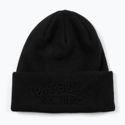 Czapka zimowa Pitbull Beanie Pitbull Sd Wendell. Czarne czapki damskie PITBULL, na zimę, bez wzorów, z dzianiny, sportowe. Za 73.99 zł.