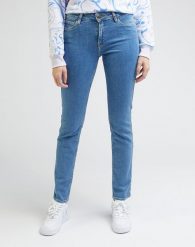 LEE ELLY DAMSKIE SPODNIE JEANSOWE JEANSY DŻINS SHREDDER BLUE L305GUB35 112330545. Niebieskie jeansy damskie Lee, bez wzorów, z jeansu. Za 229.99 zł.
