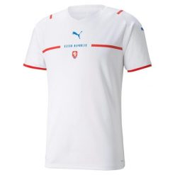 Biała koszulka piłkarska Puma Czech Republic Facr 2xl. Białe koszulki sportowe damskie Puma, xl, bez wzorów, z poliesteru, bez ramiączek, do piłki nożnej. Za 341.99 zł.