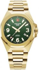 Zegarek Swiss Swiss Alpine Military Typhoon 7005.1114 Zegarek męski złoty. Żółte zegarki męskie Swiss, bez wzorów, złote. Za 849.99 zł.