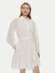 YAS Sukienka letnia Holi 26030709 Biały Loose Fit. Białe sukienki damskie YAS, na lato, xs, bez wzorów, z bawełny, bez kołnierzyka, bez ramiączek. Za 249.99 zł.
