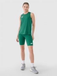 4F Legginsy kolarki treningowe damskie - zielone XXS. Zielone legginsy damskie 4F, bez wzorów, z dzianiny. Za 109.99 zł.