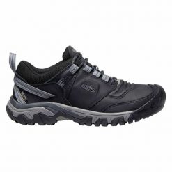 Buty trekkingowe męskie Keen Ridge Flex WP. Czarne trekkingi męskie Keen, bez zapięcia. Za 571.55 zł.