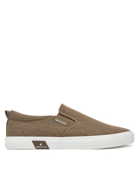 Nautica Tenisówki MSS20515-01 Beżowy. Brązowe trampki męskie Nautica, bez wzorów, z materiału, bez zapięcia. Za 95.99 zł.