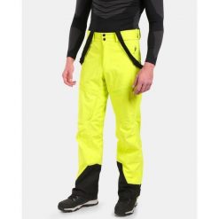 Męskie spodnie hardshell Kilpi LAZZARO-M. Zielone spodnie sportowe męskie Kilpi, m, bez wzorów, z hardshellu, narciarskie. Za 1,041.73 zł.