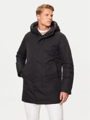 Bomboogie Parka CM7653TACR4 Czarny Regular Fit. Czarne parki męskie Bomboogie, m, bez wzorów, z syntetyku, bez kołnierzyka, bez kaptura. Za 1,219.00 zł.