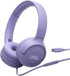 JBL Tune 520C USB-C Słuchawki Przewodowa Opaska na głowę Połączenia/muzyka USB Type-C Liliowy. Słuchawki nauszne JBL. Za 171.99 zł.
