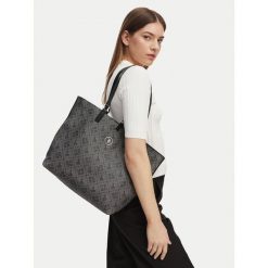 Torebka U.S. Polo Assn. Czarne shopperki damskie U.S. Polo Assn., bez wzorów, bez dodatków. Za 149.99 zł.