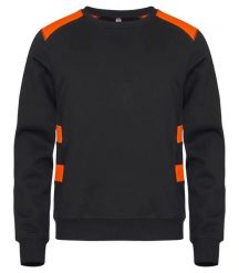 Clique Ambition Roundneck bluza unisex zwiększona widoczność – Visib Orange. Brązowe bluzy damskie CLIQUE, m, bez wzorów, z bawełny, bez ramiączek, bez kaptura. Za 173.55 zł.