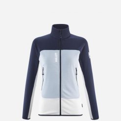 Bluza damska polarowa MILLET W Fusion Grid Jkt szary. Białe bluzy damskie Millet, xl, bez wzorów, z polaru, sportowe, bez ramiączek, bez kaptura. Za 679.00 zł.