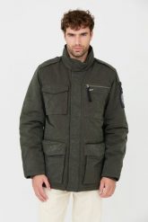 AERONAUTICA MILITARE Zielona kurtka. Zielone kurtki męskie Aeronautica Militare, m, bez wzorów, bez kaptura. W wyprzedaży za 1,089.99 zł.